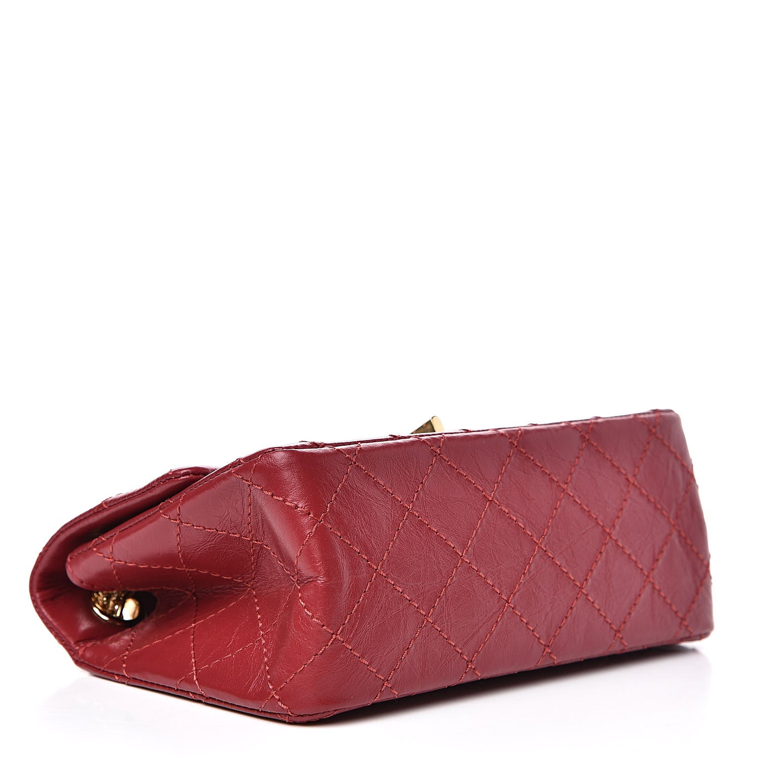 Chanel Aged Calfskin Quilted 2.55 Reissue Mini Flap Red 4 of 10