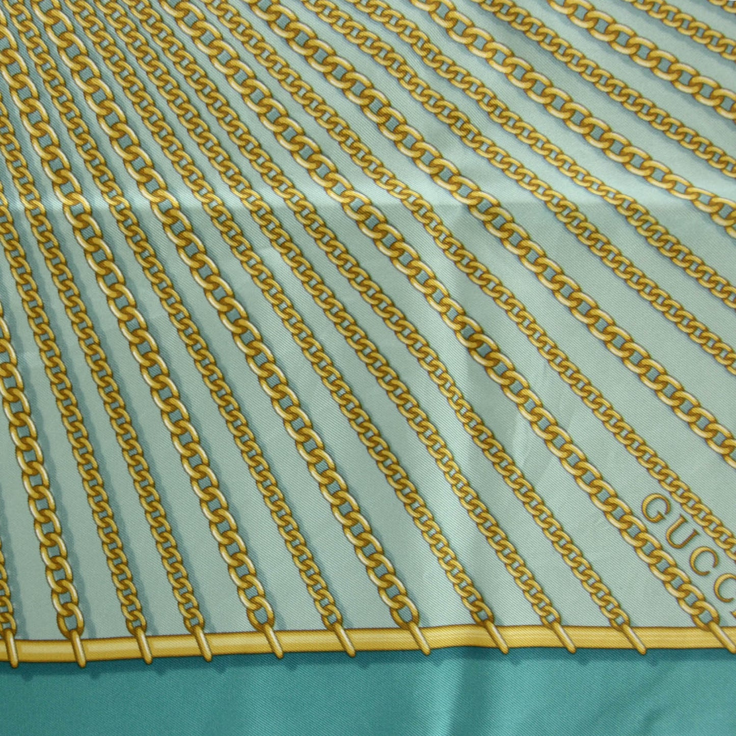 Silk GG Chain Scarf