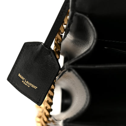 Saint Laurent Calfskin Large Monogram Sunset Black 8 of 13