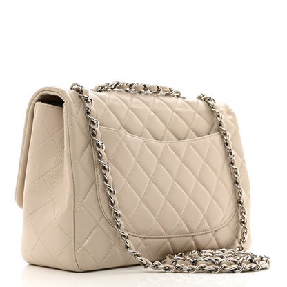 Chanel Caviar Jumbo Single Flap Light Beige 3 of 13