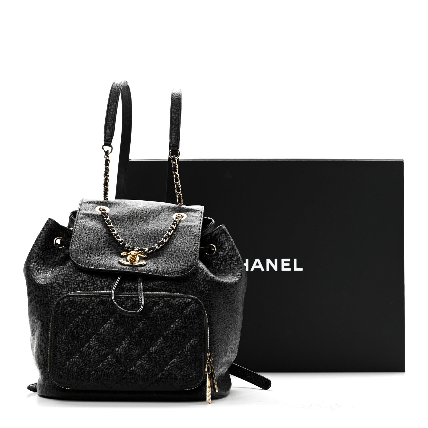 Chanel Caviar Quilted Business Affinity Backpack Black 11 of 11