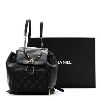 Chanel Caviar Quilted Business Affinity Backpack Black 11 of 11