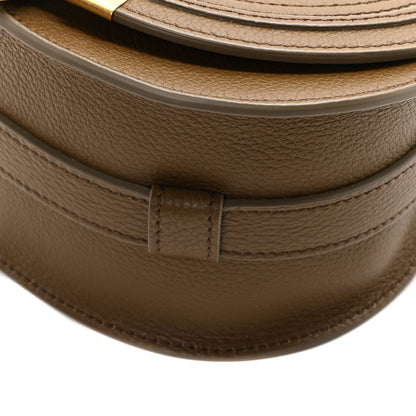 Chloe Grained Calfskin Small Marcie Saddle Bag Dark Khaki 10 of 10