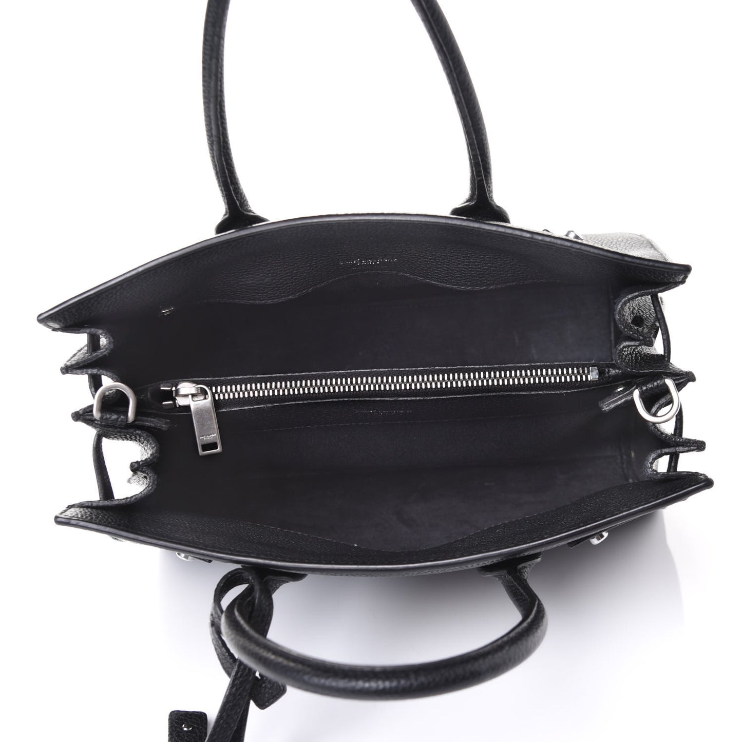 Grained Calfskin Baby Sac De Jour Souple Black