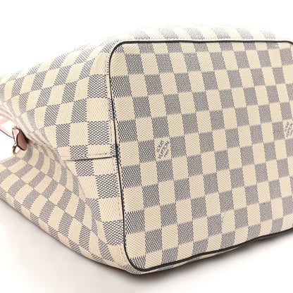 Louis Vuitton Damier Azur Neonoe MM Eau De Rose 8 of 9