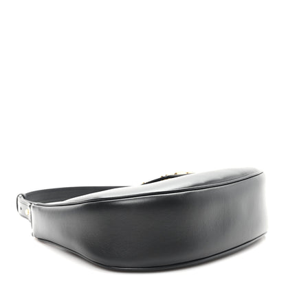 Celine Smooth Calfskin Medium Strap Ava Triomphe Shoulder Bag Black 4 of 10