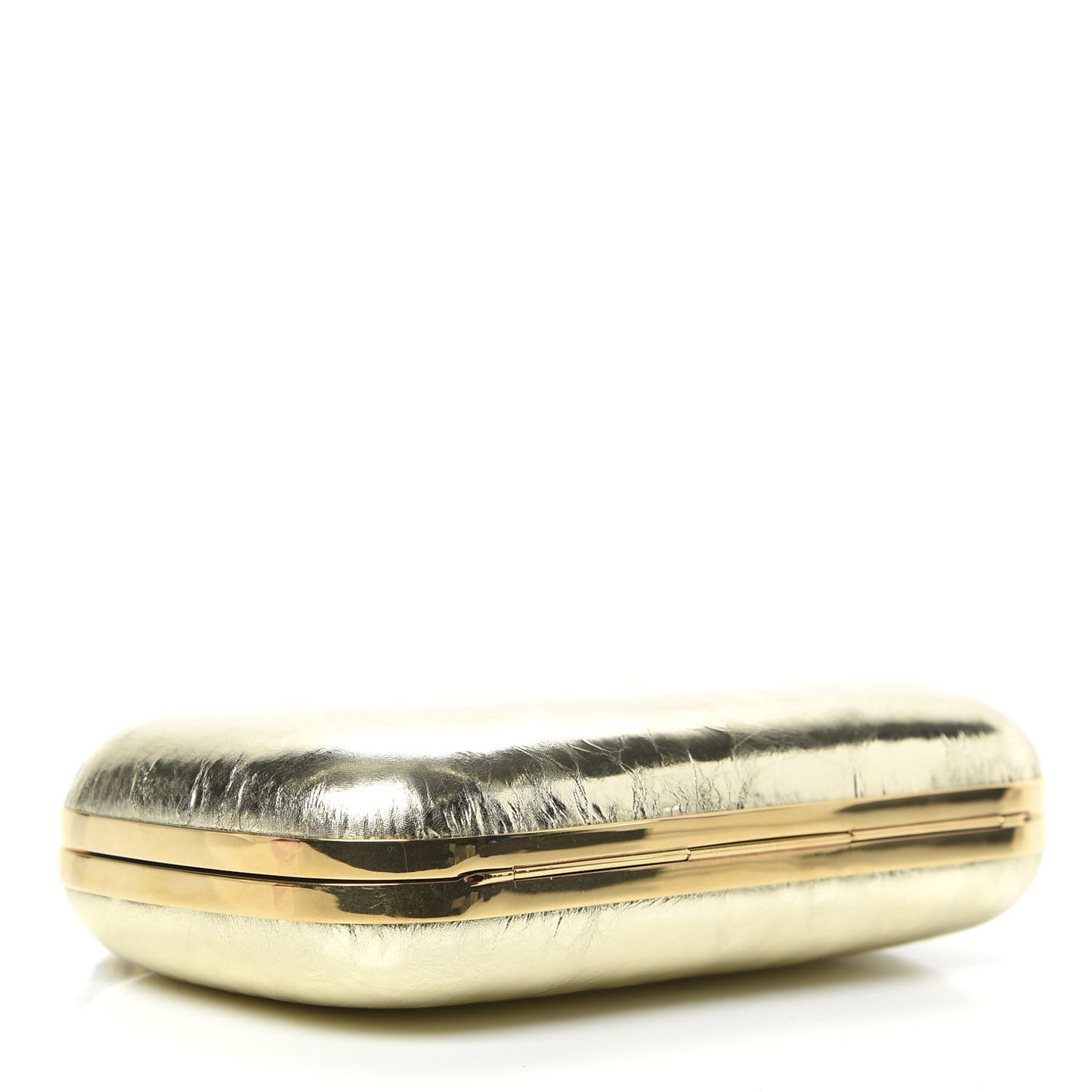 Nappa Spider Knuckle Box Clutch Gold