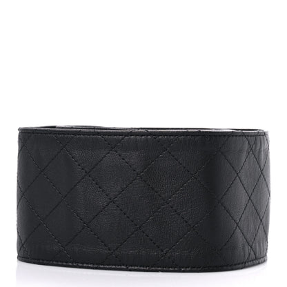 Chanel Lambskin Stitched Chain Belt 95 38 Black 2 of 7