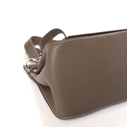 Hermes Taurillon Clemence Jypsiere 34 Etoupe 8 of 9