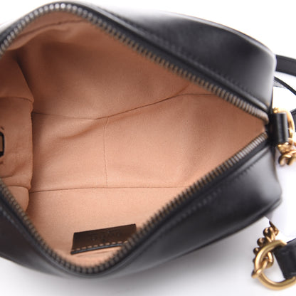 Gucci Calfskin Matelasse Mini GG Marmont Chain Shoulder Bag Black 5 of 10