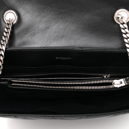 Saint Laurent Calfskin Y Quilted Monogram Medium Loulou Chain Satchel Black 6 of 12