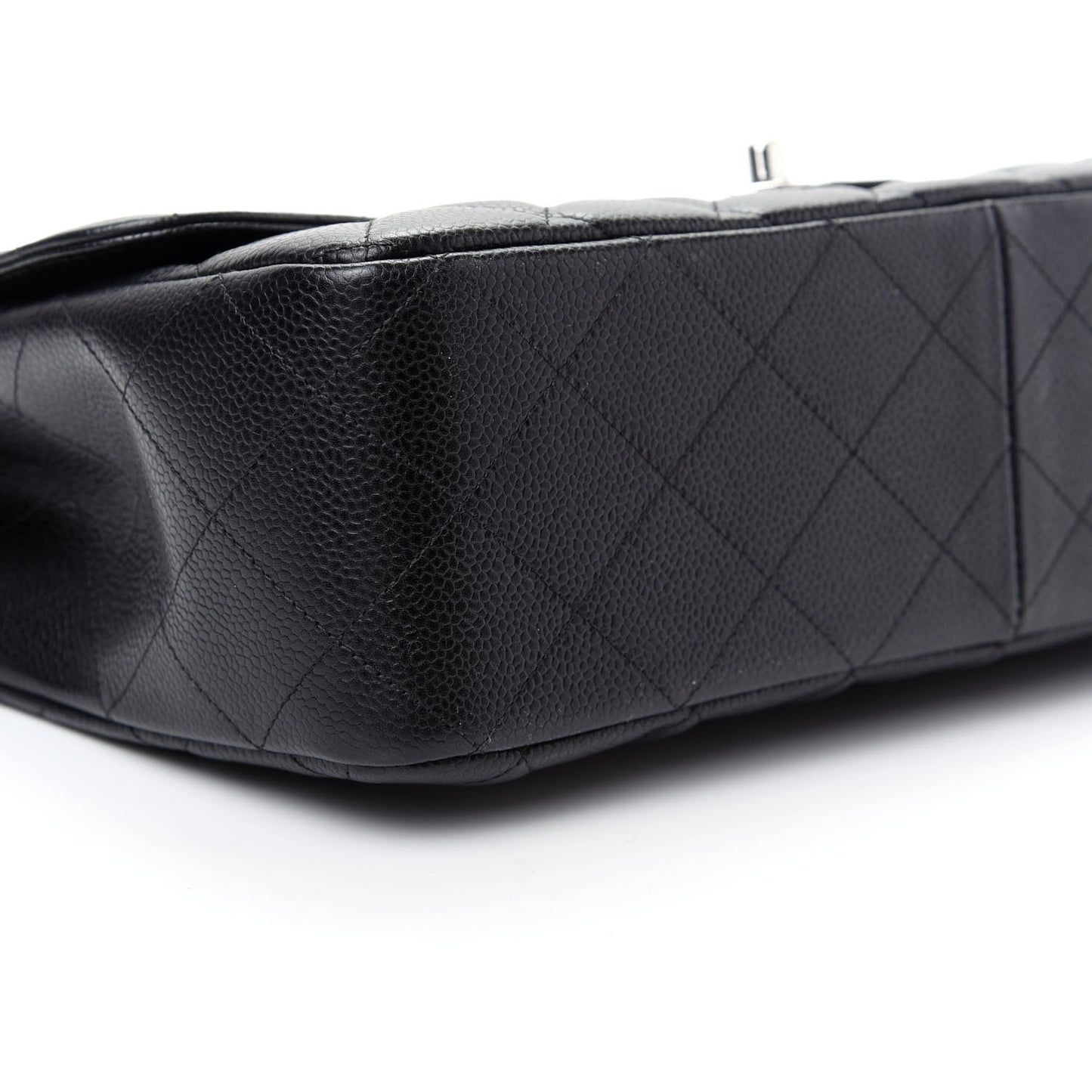 Caviar Quilted Jumbo Single Flap Black