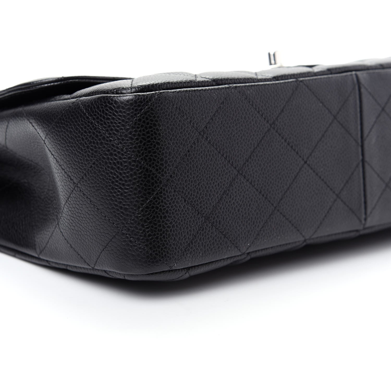 Chanel Caviar Quilted Jumbo Single Flap Black 6 of 9