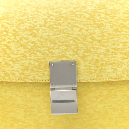 Celine Liege Calfskin Medium Classic Box Flap Bag Fluo Yellow 8 of 12