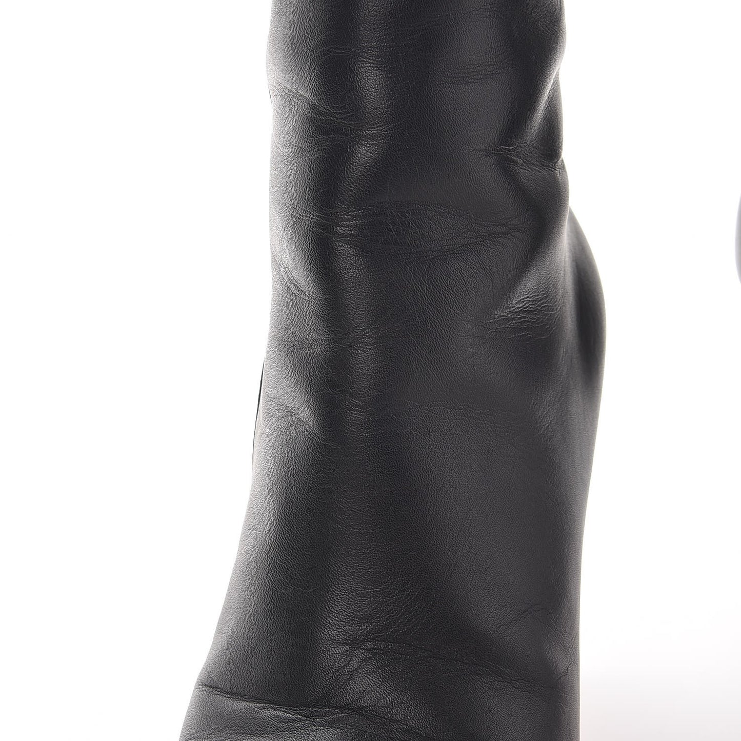 Calfskin Botalili 100 Tall Boots 37 Black