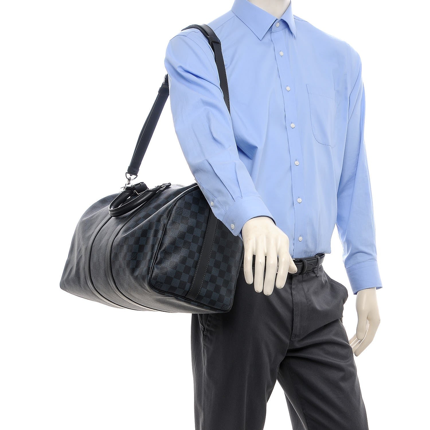 Louis Vuitton Damier Cobalt Keepall Bandouliere 45 2 of 8
