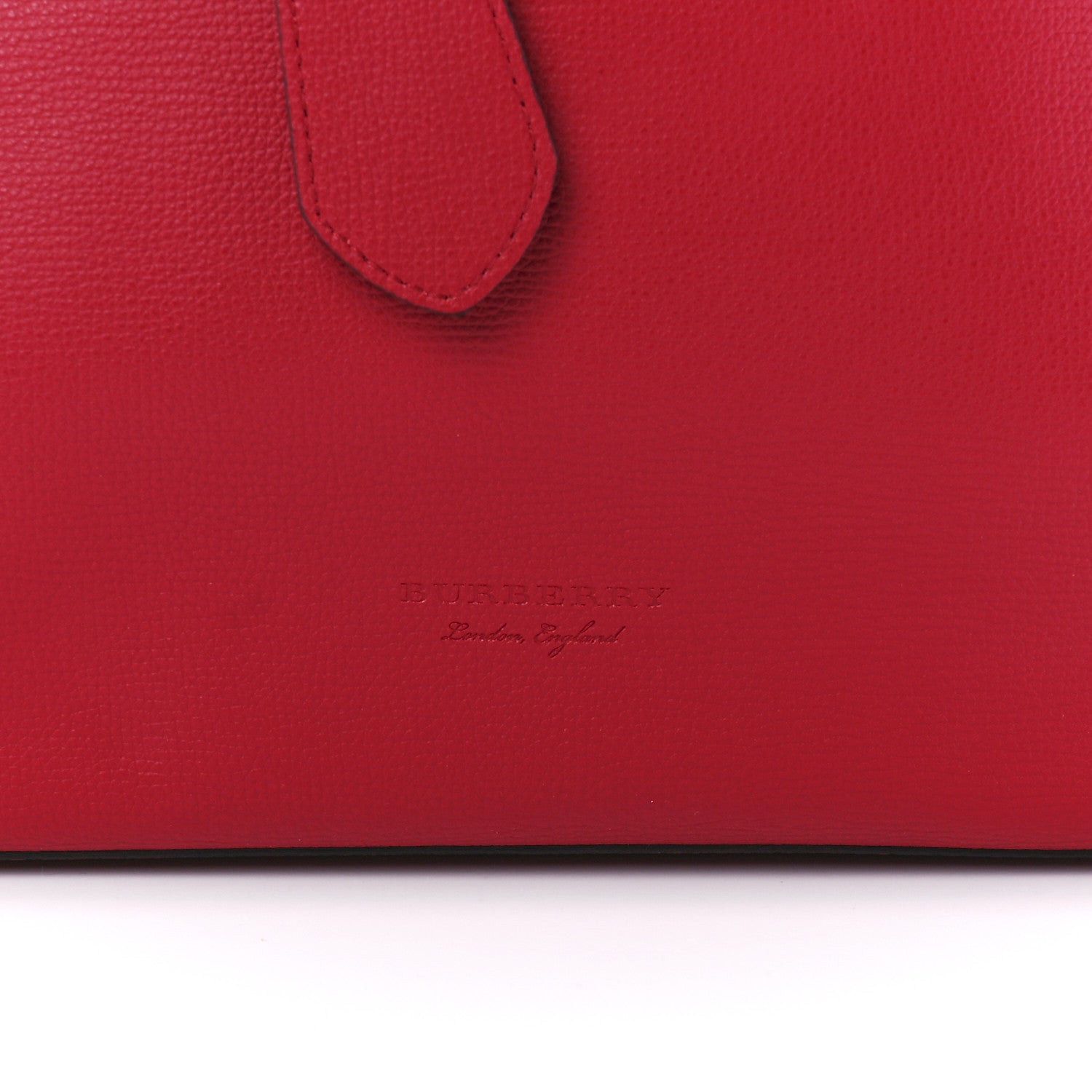 Burberry Haymarket Check Small Reversible Tote Poppy Red 12 of 20