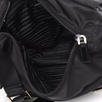 Prada Nylon Vela Messenger Bag Black 5 of 10