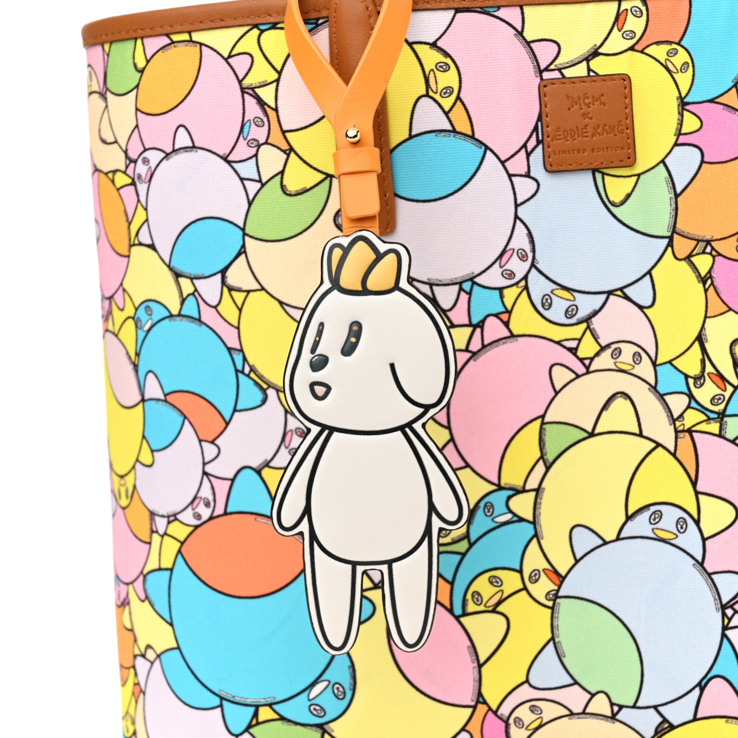 MCM X Eddie Kang Visetos Medium Reversible Shopper Tote White 16 of 19