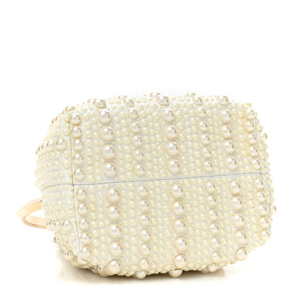 Jimmy Choo Satin Pearl Embellished Bon Bon Bag Ivory 4 of 8