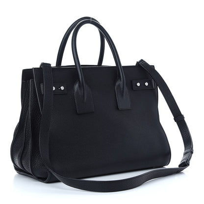 Saint Laurent Grained Calfskin Small Supple Sac De Jour Black 2 of 10
