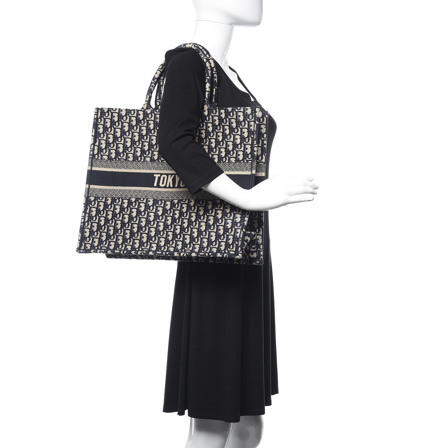 Christian Dior Oblique Book Tote Blue Multicolor 2 of 11