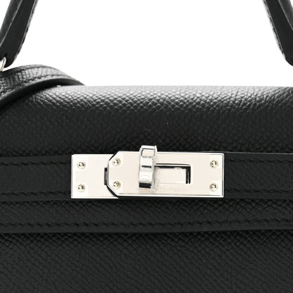 Hermes Epsom Mini Kelly Sellier 20 Black 8 of 11