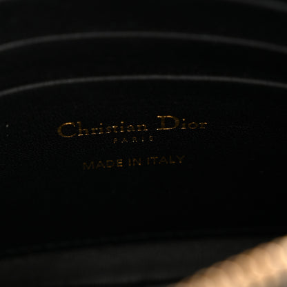 Christian Dior Supple Calfskin Cannage Caro Pouch With Chain  Black 6 of 14