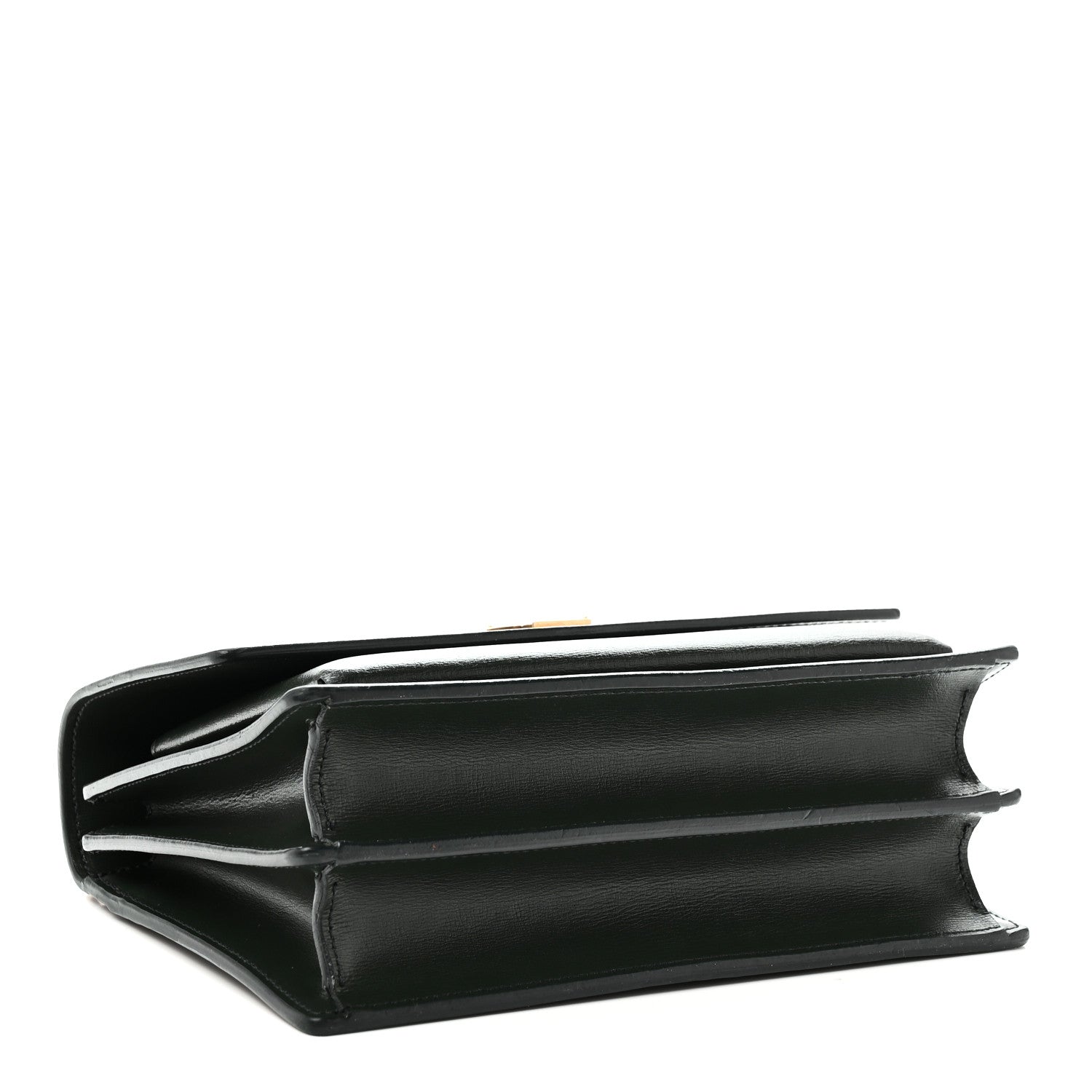 Saint Laurent Calfskin Medium Monogram Sunset Dark Green 4 of 9