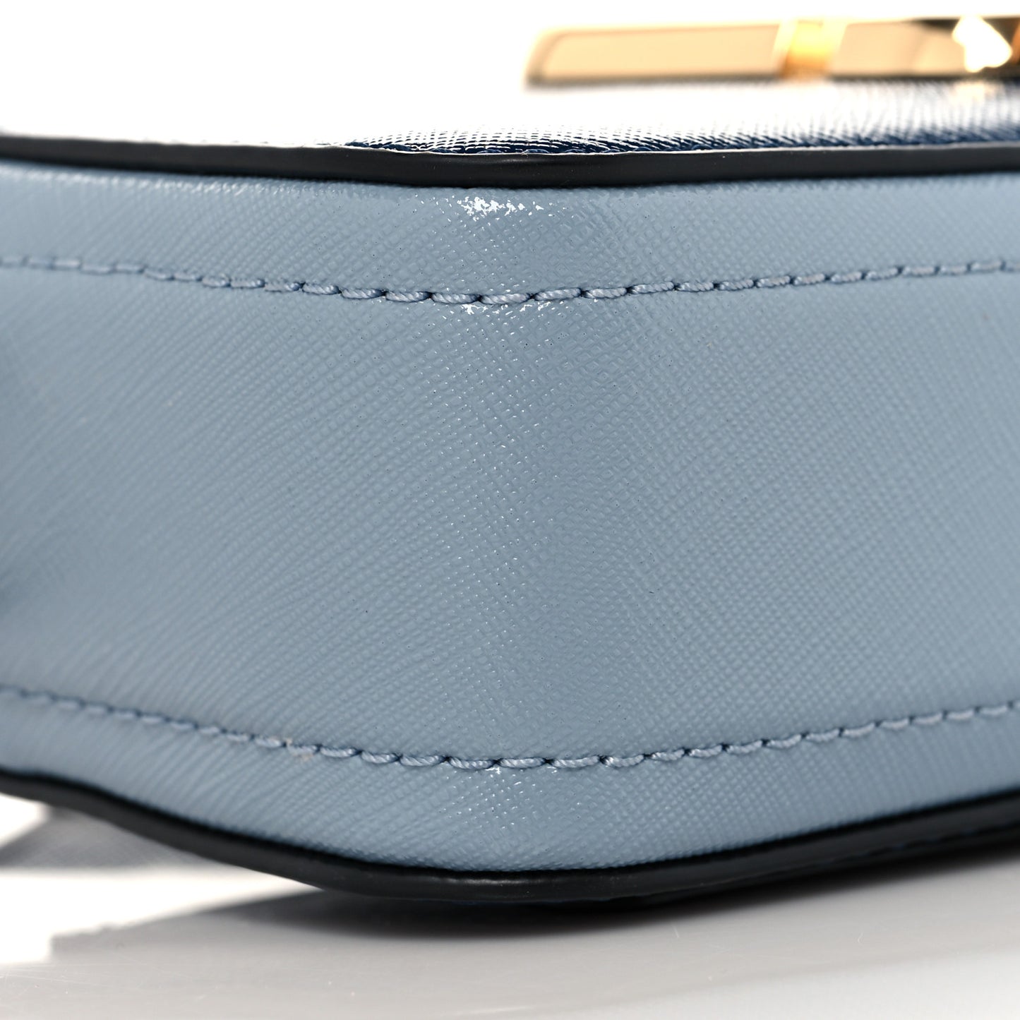 Saffiano Small Snapshot Camera Bag Blue
