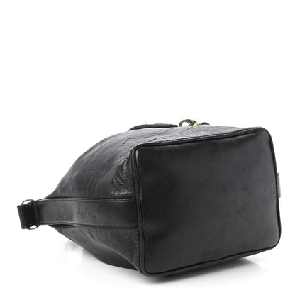 Chanel Lambskin Drawstring CC Shoulder Bag Black 4 of 10