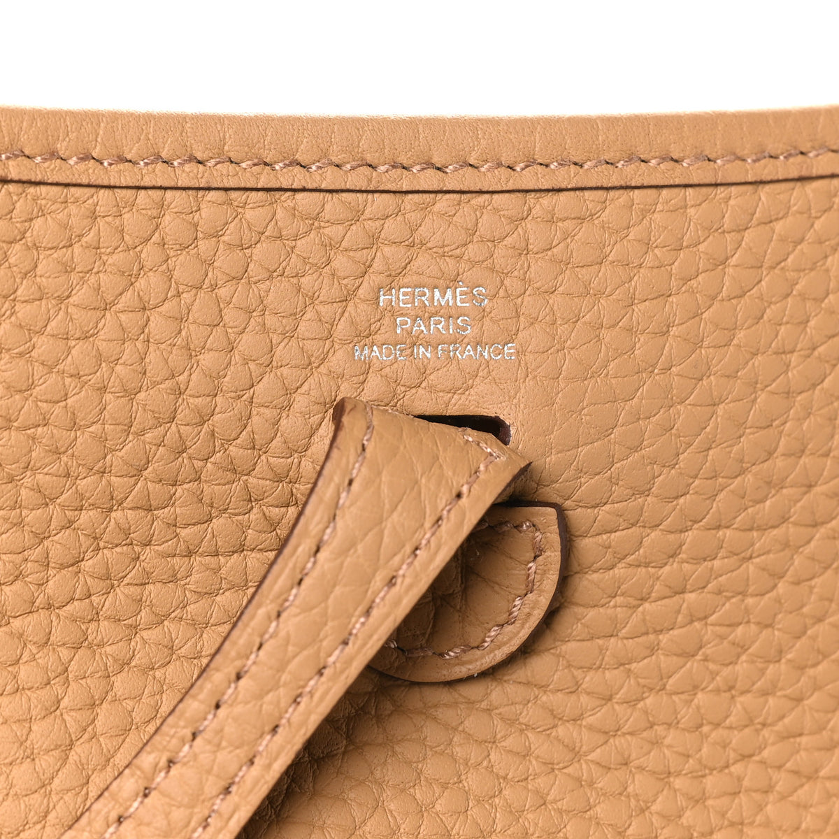 Hermes Taurillon Clemence Evelyne TPM Biscuit 6 of 11