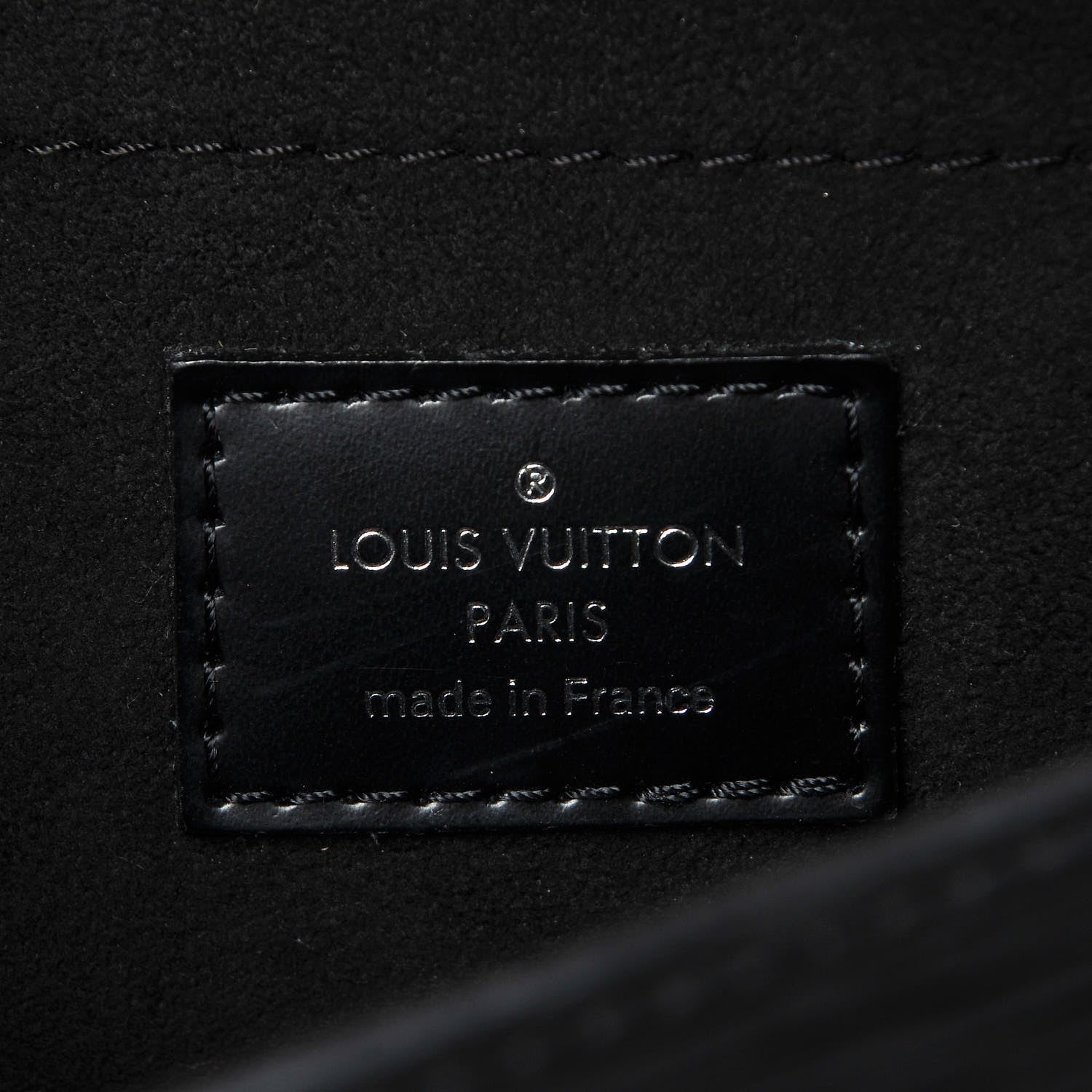 Louis Vuitton Epi Montaigne Clutch Black 6 of 7