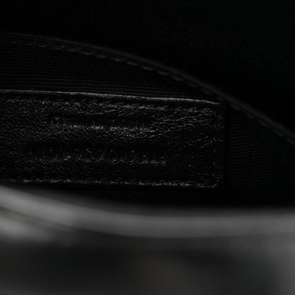 Saint Laurent Calfskin Matelasse Chevron Round Vinyle Camera Bag Black 7 of 10