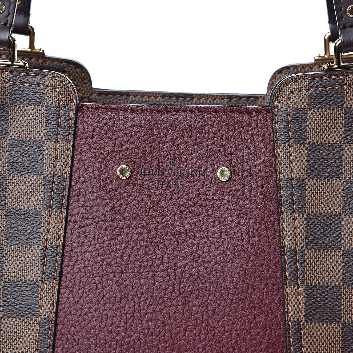 Louis Vuitton Damier Ebene Taurillon Jersey Bordeaux 11 of 11