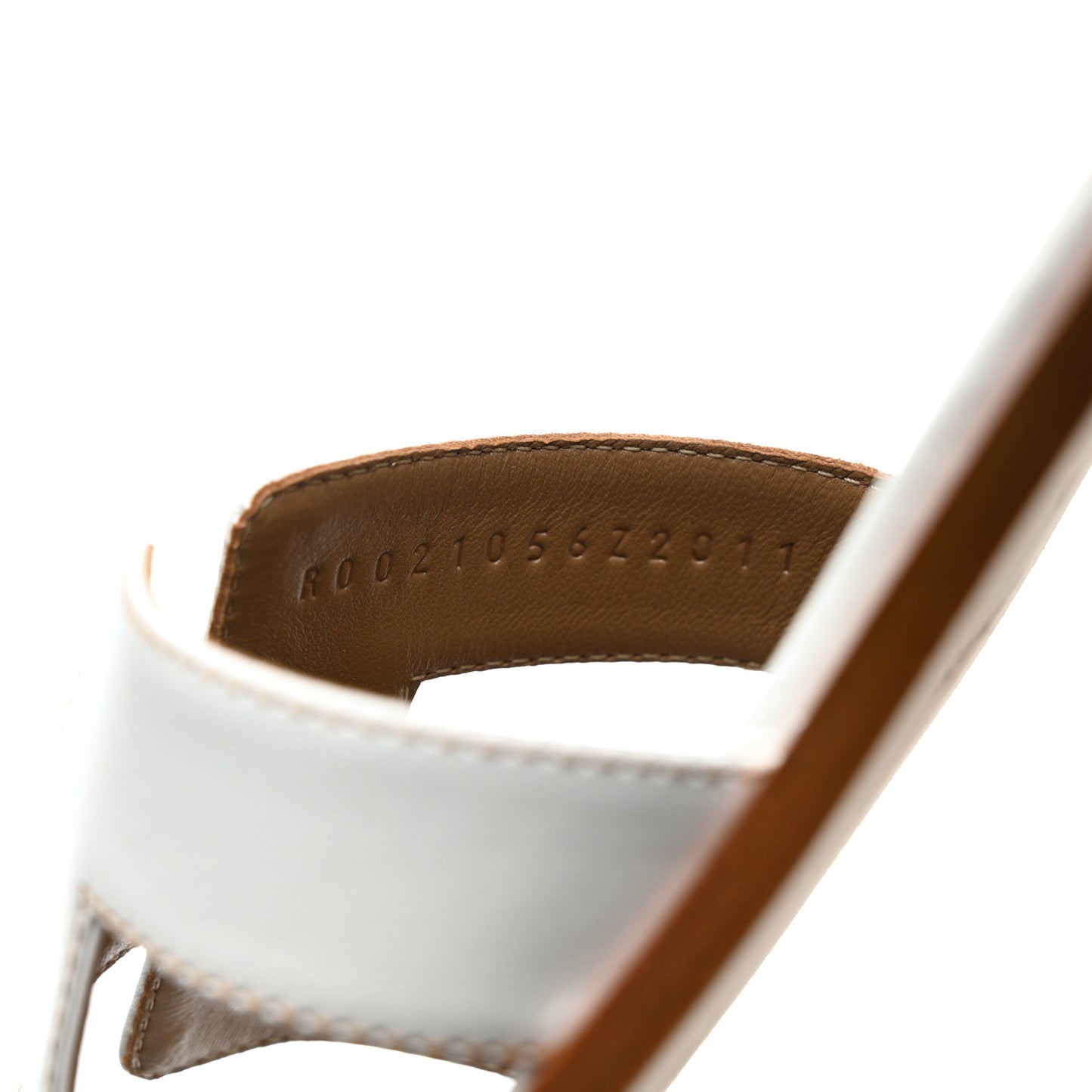 Box Calfskin Oran Sandals 37.5 White