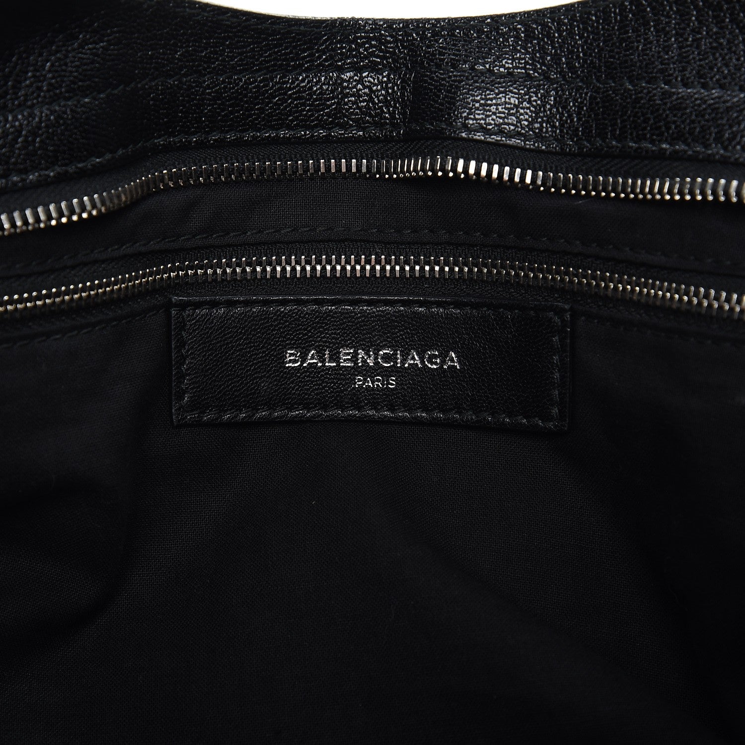 Balenciaga Chevre Silver Metallic Edge Hardware City Black 7 of 8
