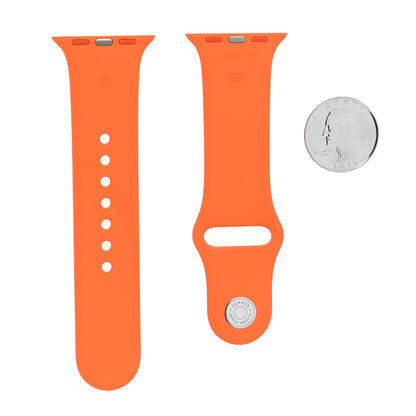 Hermes Silicone 41mm Apple Sports Watch Single Tour Band S/M Orange 2 of 5