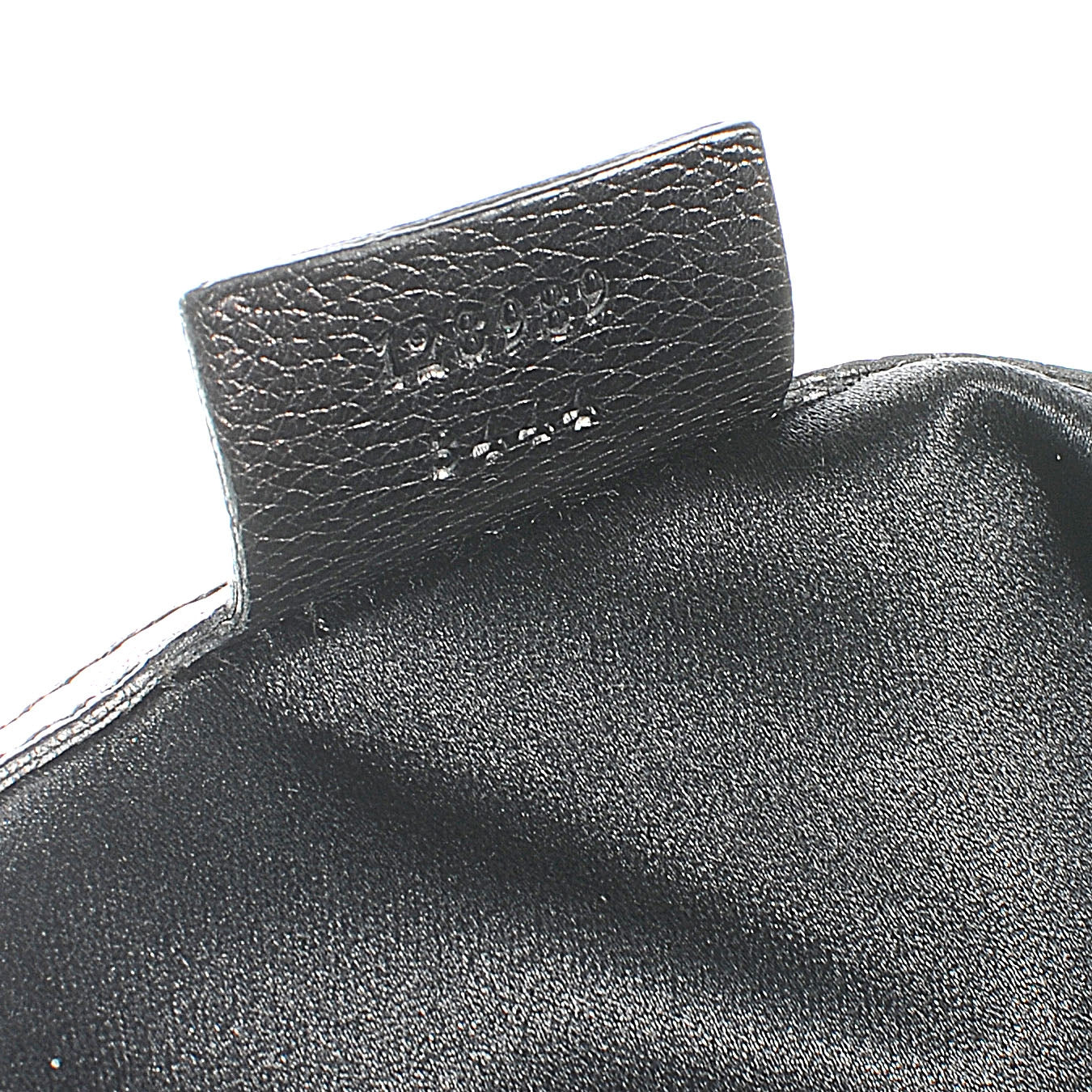 Leather Metal Bamboo Striped Tote Black
