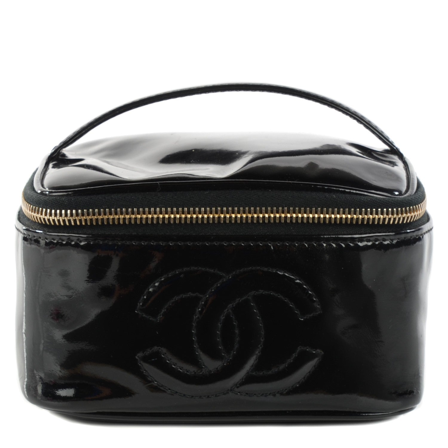 Chanel Patent Vanity Cosmetic Case Black 1 of 7