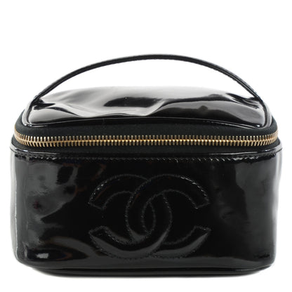Chanel Patent Vanity Cosmetic Case Black 1 of 7