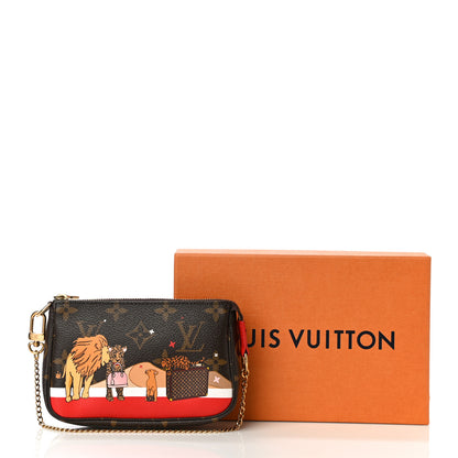 Louis Vuitton Monogram 2018 Christmas Animation Mini Cats Pochette Accessories 11 of 11