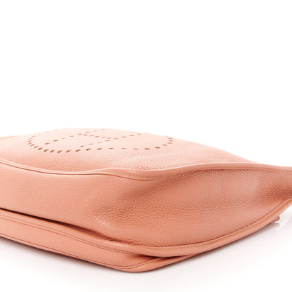 Hermes Taurillon Clemence Amazone Evelyne III GM Crevette 10 of 13