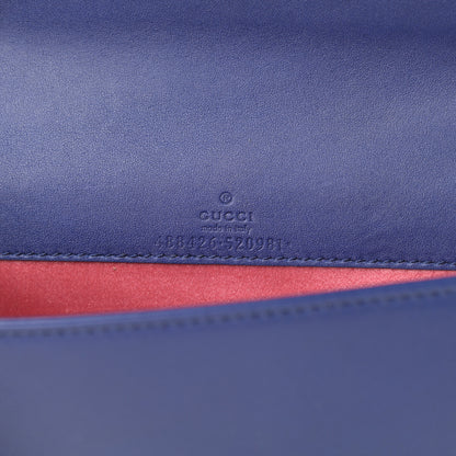 Gucci Velvet Matelasse GG Marmont Mini Bag Cobalt Blue 6 of 13