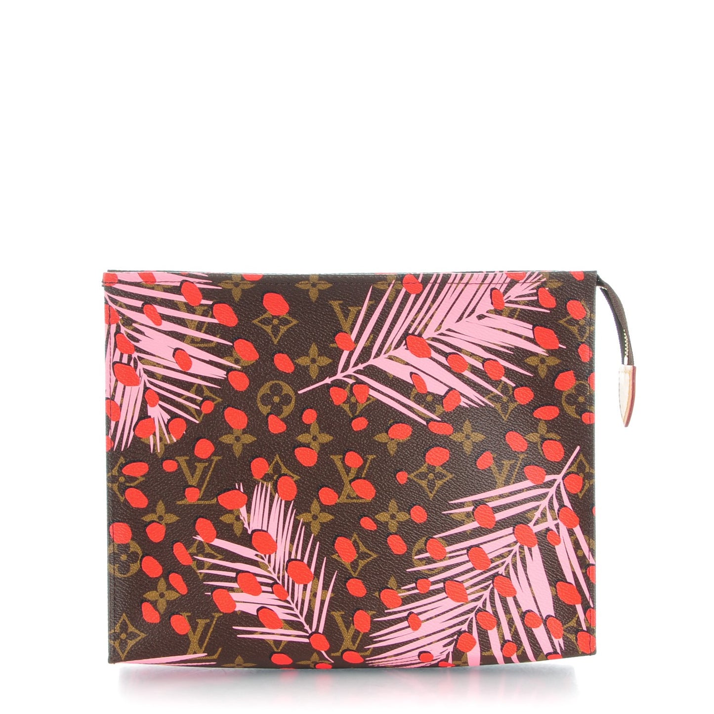 Monogram Jungle Dots Toiletry Pouch 26 Sugar Pink Poppy
