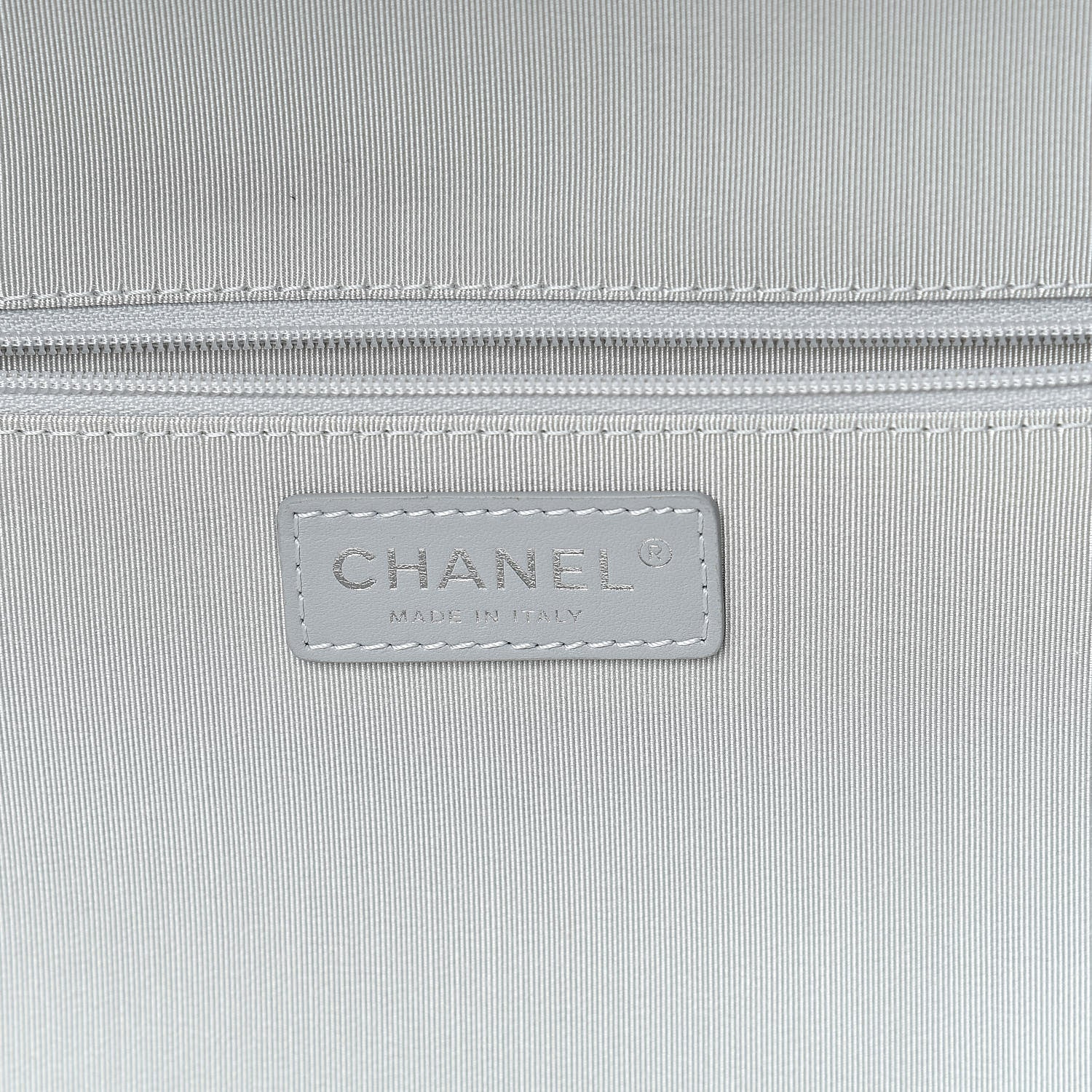 Chanel Metallic Calfskin Quilted Large Airlines Round Trip Bowling Bag Silver 6 of 14