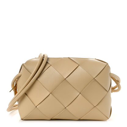 Bottega Veneta Lambskin Maxi Intrecciato Small Cassette Camera Bag Porridge 1 of 9