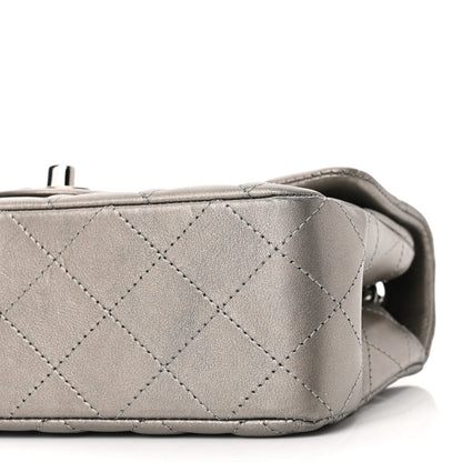Chanel Metallic Calfskin Quilted Mini Rectangular Flap Ruthenium 10 of 10