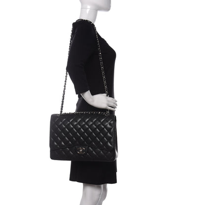 Chanel Caviar Quilted Maxi Double Flap Black 2 of 11