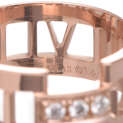 Tiffany 18K Rose Gold Diamond Open Atlas Ring 56 7.5 4 of 7